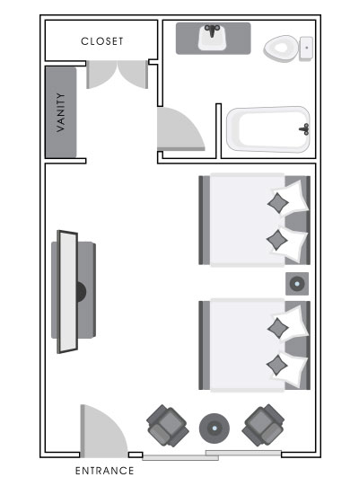 Bay Front Room Map