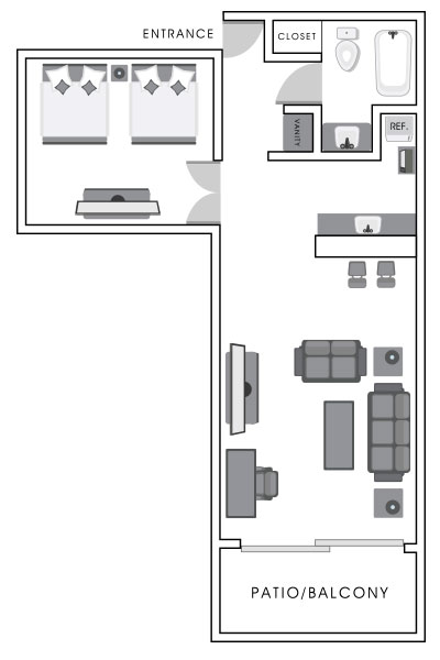 Bay Front Room Map