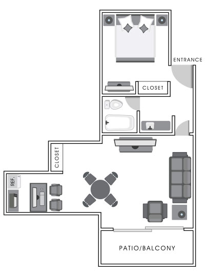 Bay Front Room Map