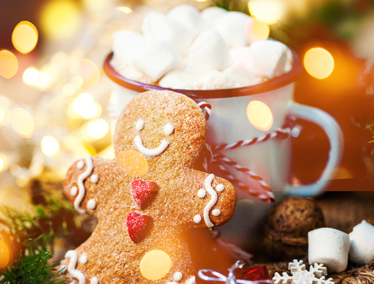 Treat yourself to hot cocoa and cookies at the Bahia Resort Hotel in Mission Bay, San Diego on your San Diego Winter Vacation