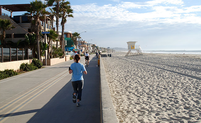 Best Running Trails in San Diego - Mission Beach
