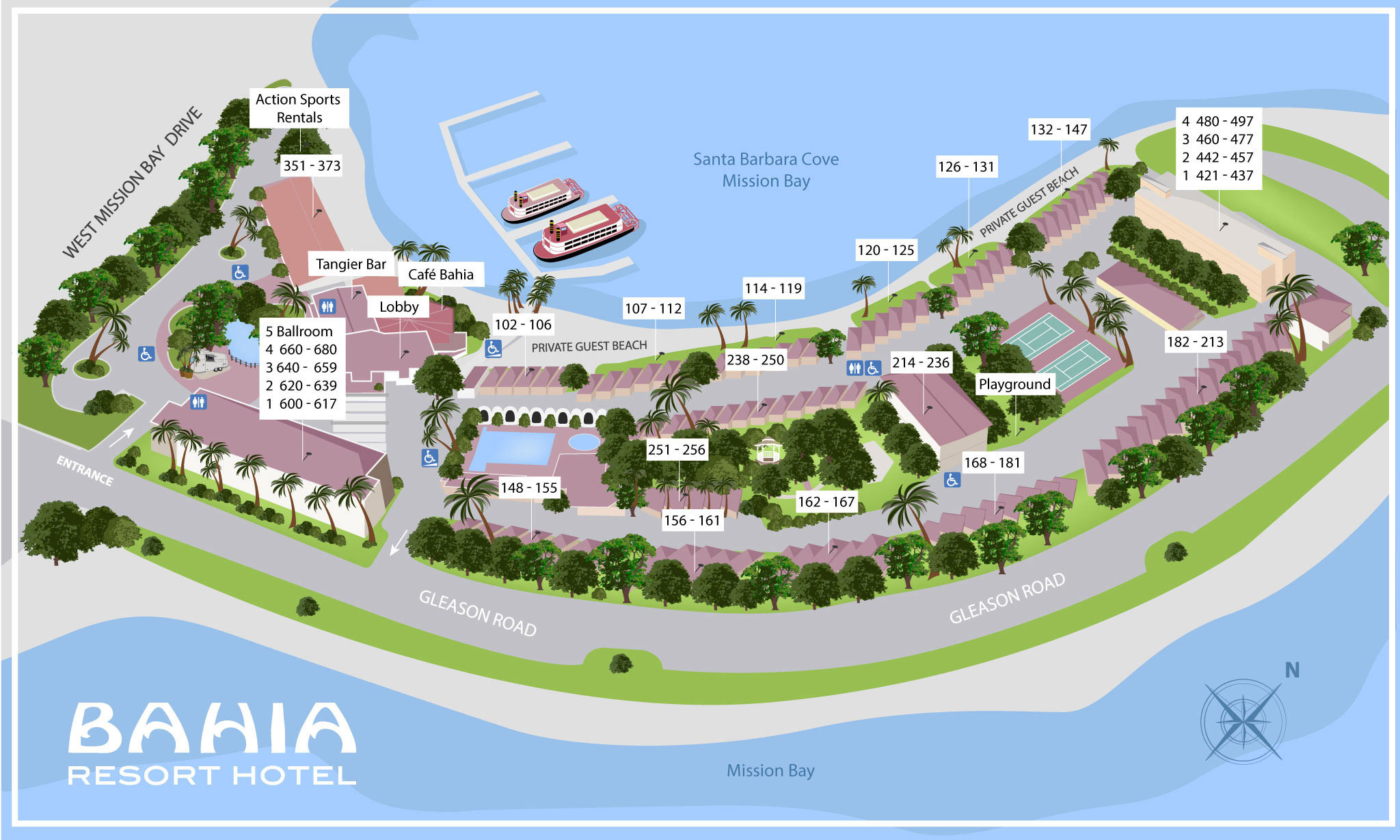 Resort Map Bahia Resort Hotel