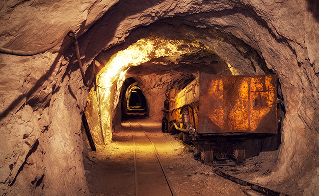 Inside a gold mine in Julian California