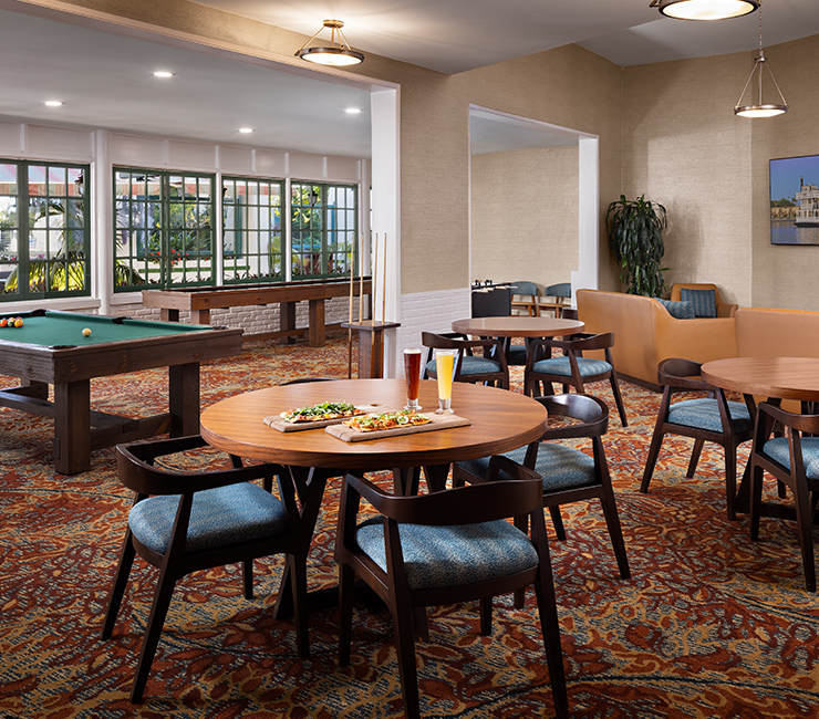 Residents' Lounge at the Bahia Resort Hotel in San Diego