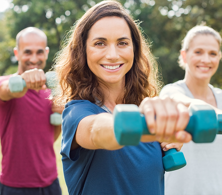 Fitness class at the Bahia Resort Hotel in Mission Bay San Diego with Yoga Your Way