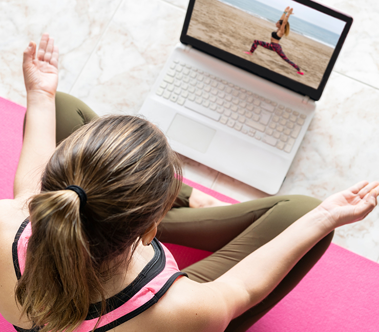 Stream Yoga class at Bahia Resort in San Diego