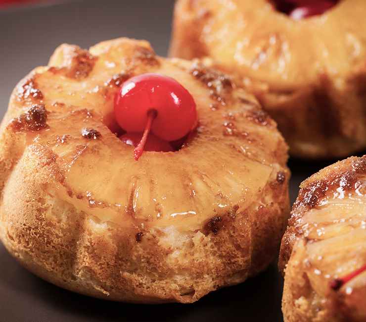 Pineapple upside-down cake at Celebrating 7 Decades of Fun in the Sun at the Bahia Resort Hotel.