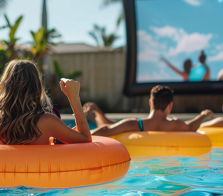 Movies on the Bay at the Bahia Resort Hotel in San Diego