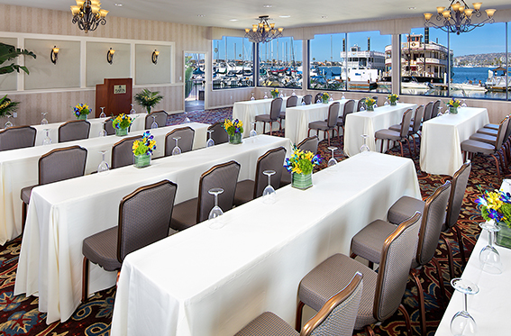 Shell room meeting space with beach front views in San Diego