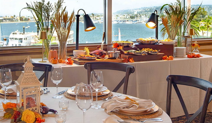 Thanksgiving Buffet feast at the Bahia Resort Hotel, San Diego
