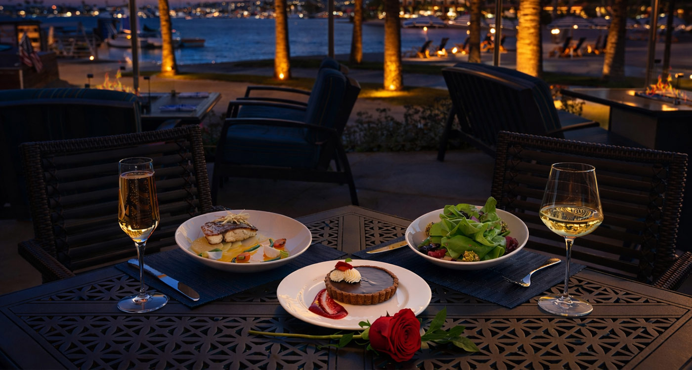 Valentine's Day Dinner at Dockside 1953 at the Bahia Resort Hotel in San Diego